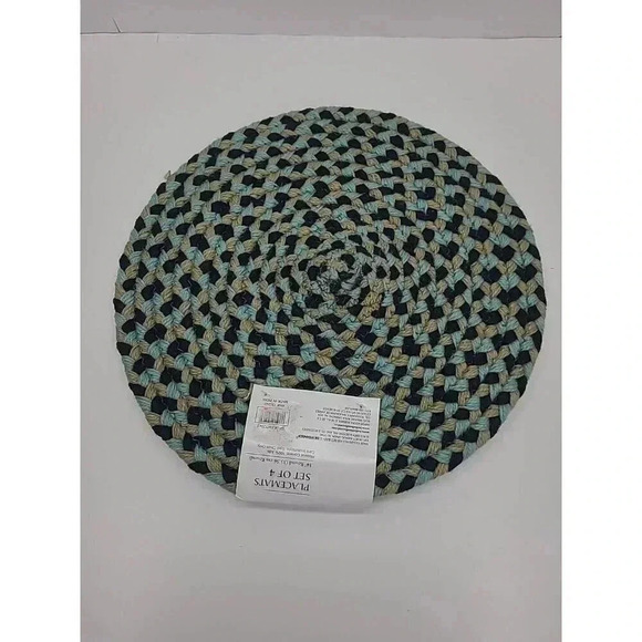 Bee & Willow Round Jute Placemats New with Tags Set of 4 14" Round - Picture 3 of 6